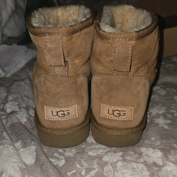 UGG Tan Shearling Suede Boots - Picture 2 of 12